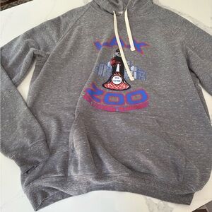Jerzees Gray Graphic Hoodie